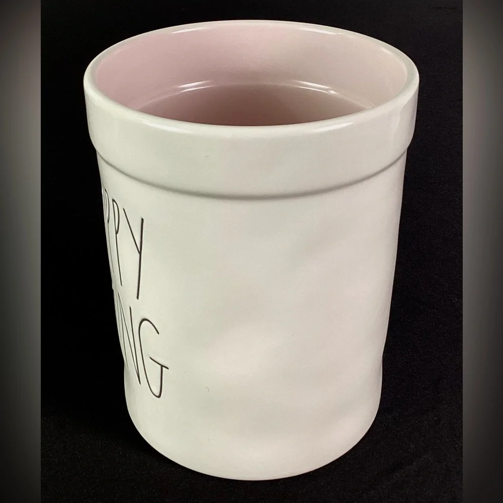 Rae Dunn-“HAPPY SPRUNG” large storage jar